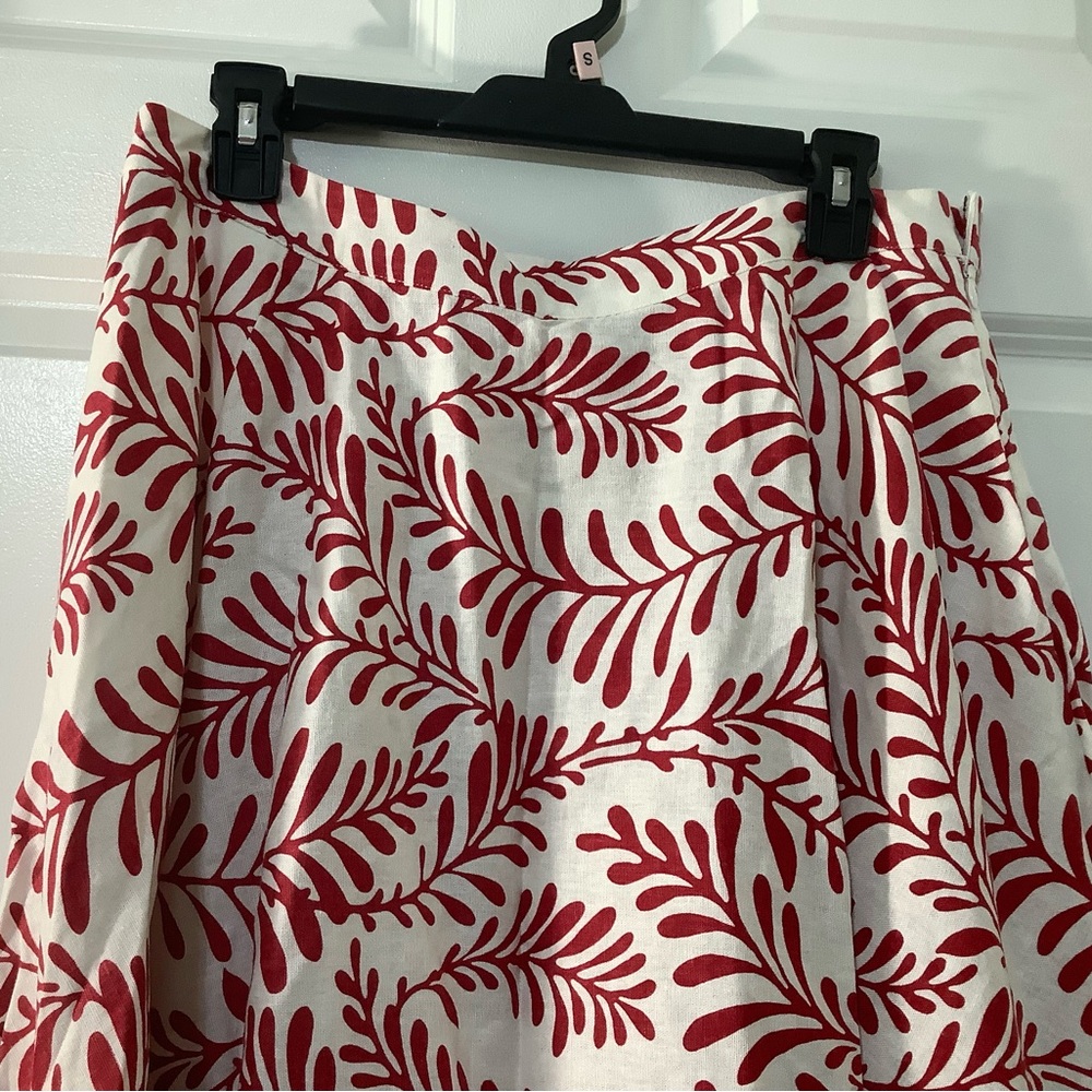 Who What Wear Red and White A-Line Skirt size 12 NWT. - Picture 4 of 10